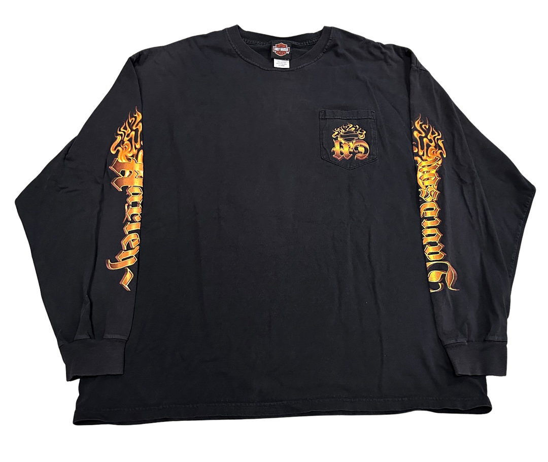 Harley Davidson Flame Script Vintage Longsleeve