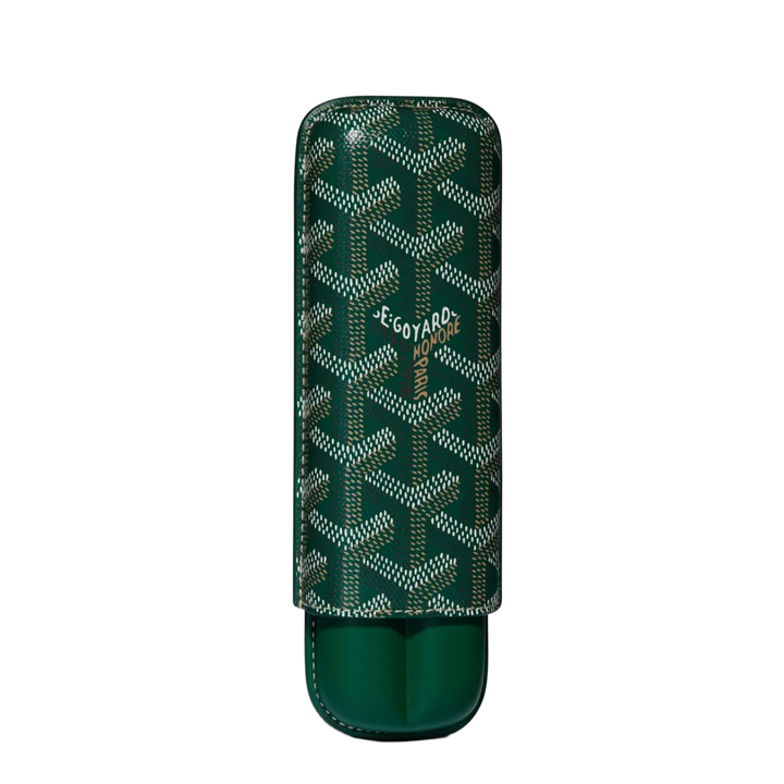 Goyard 'Churchill' Green 2 Cigar Case