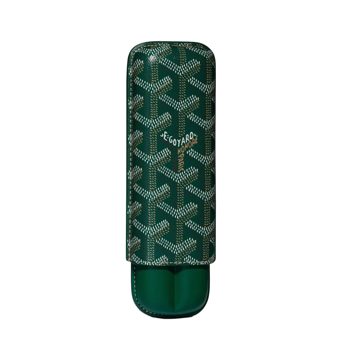 Goyard 'Churchill' Green 2 Cigar Case