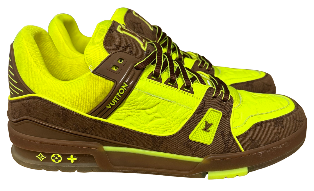 Louis Vuitton LV Trainer 'Neon Brown' Sneakers