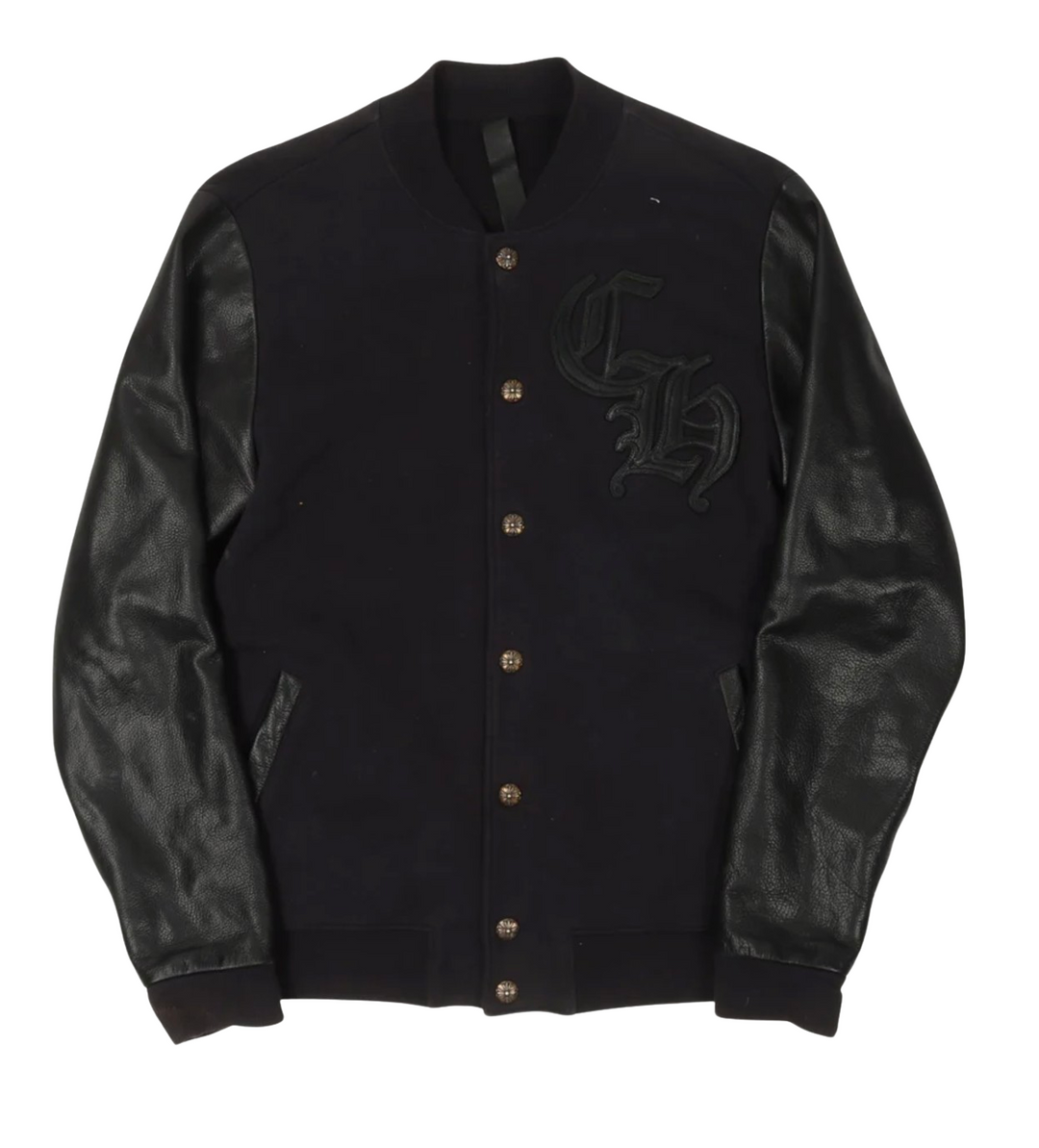 Chrome Hearts 'CH Logo' Black Varsity Jacket