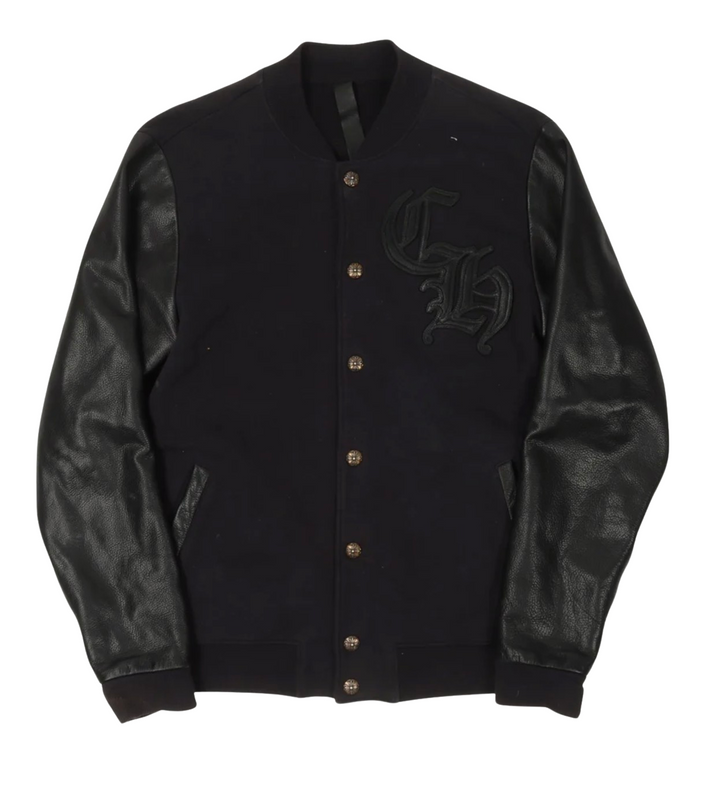 Chrome Hearts 'CH Logo' Black Varsity Jacket