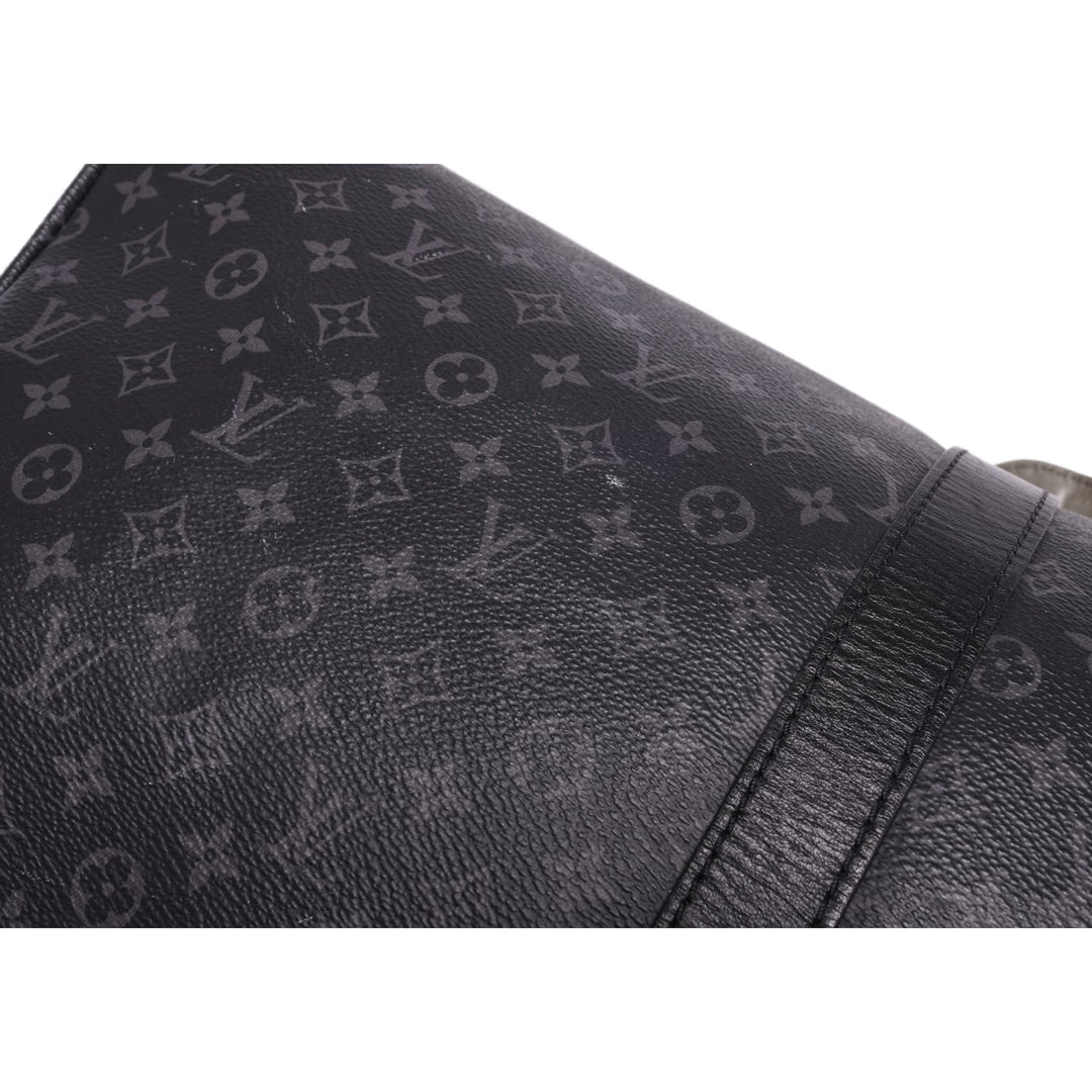 Louis Vuitton 'Black and Olive' Monogram 55 Duffle Bag