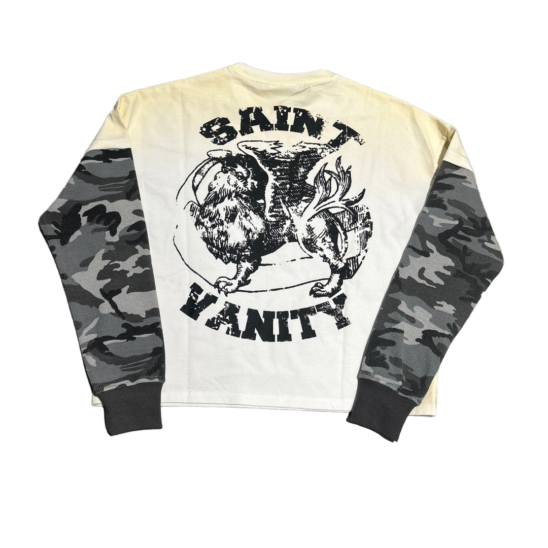 Saint Vanity 'Grey Camo' Griffin Thermal Longsleeve