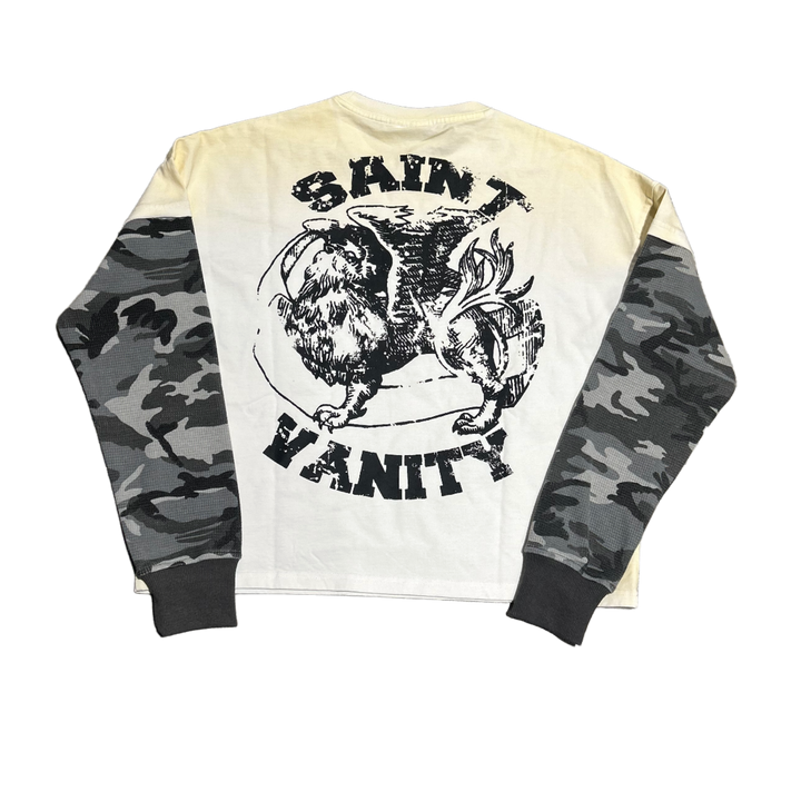 Saint Vanity 'Grey Camo' Griffin Thermal Longsleeve