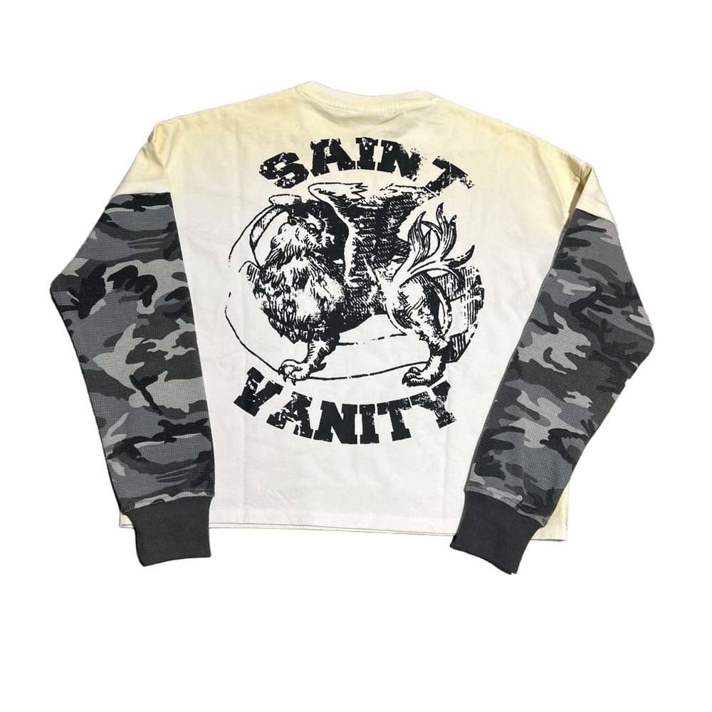 Saint Vanity 'Grey Camo' Griffin Thermal Longsleeve