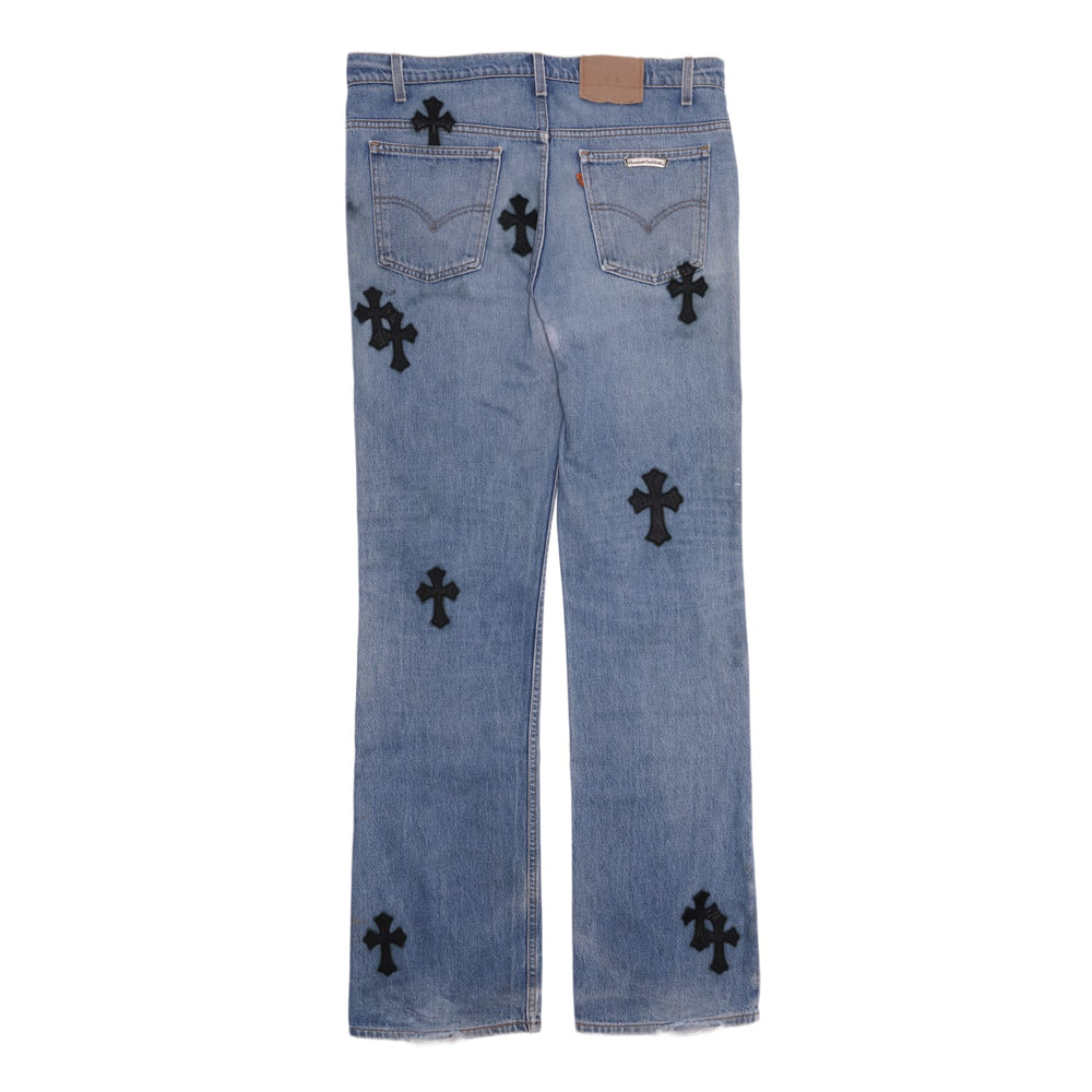 Chrome Hearts 'Blue' 20 Patch Levi Orange Tab Jeans