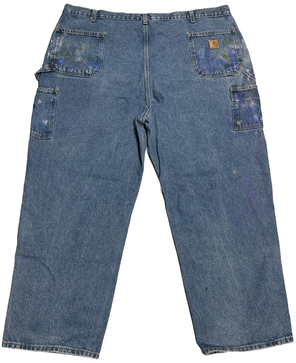 Carhartt 'Multicolor Paint' Double Knee Vintage Denim Work Pants
