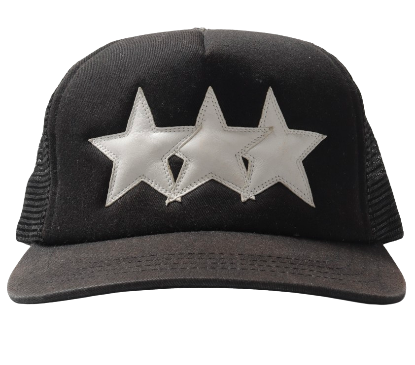 Chrome Hearts Leather Star Patch Trucker Hat