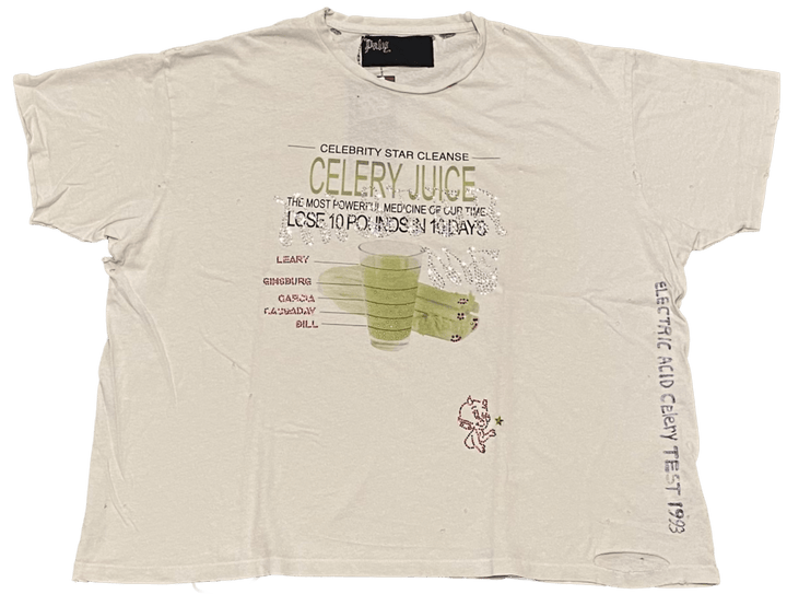 Paly 'Celery Cleanse' Cream Tee