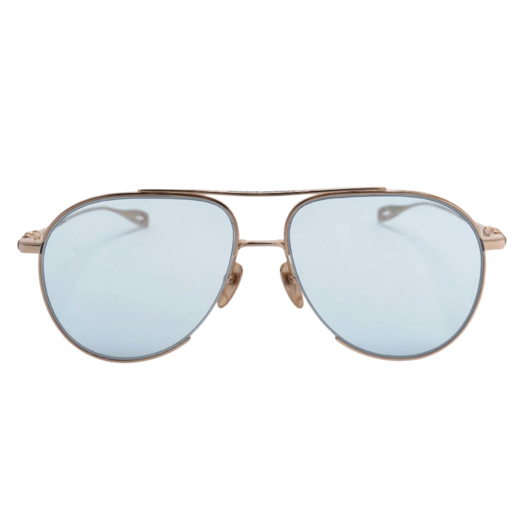 Chrome Hearts 'Steppin' Blu' Gold Glasses