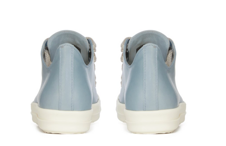 Rick Owens Blue 'Jumbo Lace' Low Sneakers