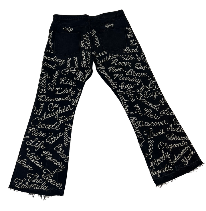 Earthling VIP 'Student' Black Denim Jeans