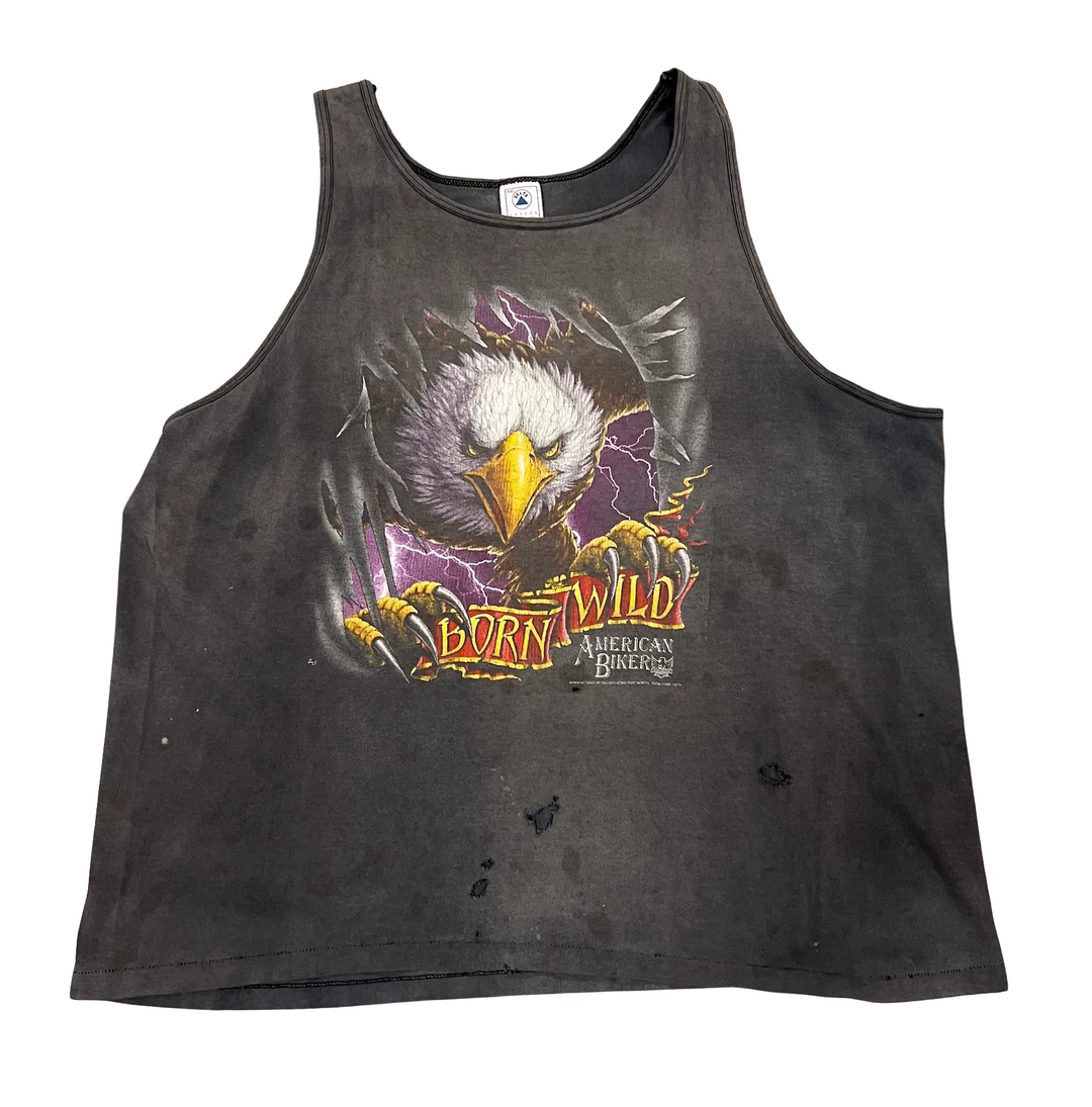 American Biker 'Born Wild' Vintage Tank
