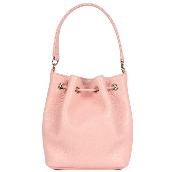 Chanel 'Pink Caviar Light Gold Hardware' Mini Top Handle Bucket Bag