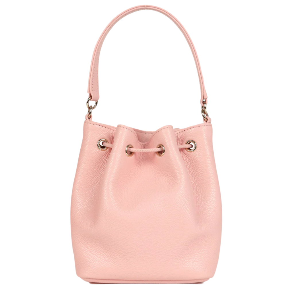 Chanel 'Pink Caviar Light Gold Hardware' Mini Top Handle Bucket Bag