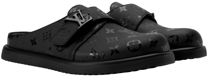 Louis Vuitton 'Monogram Black' Easy Mule