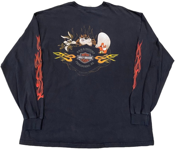 Harley Davidson 'Burning Taz' Vintage L/S Tee