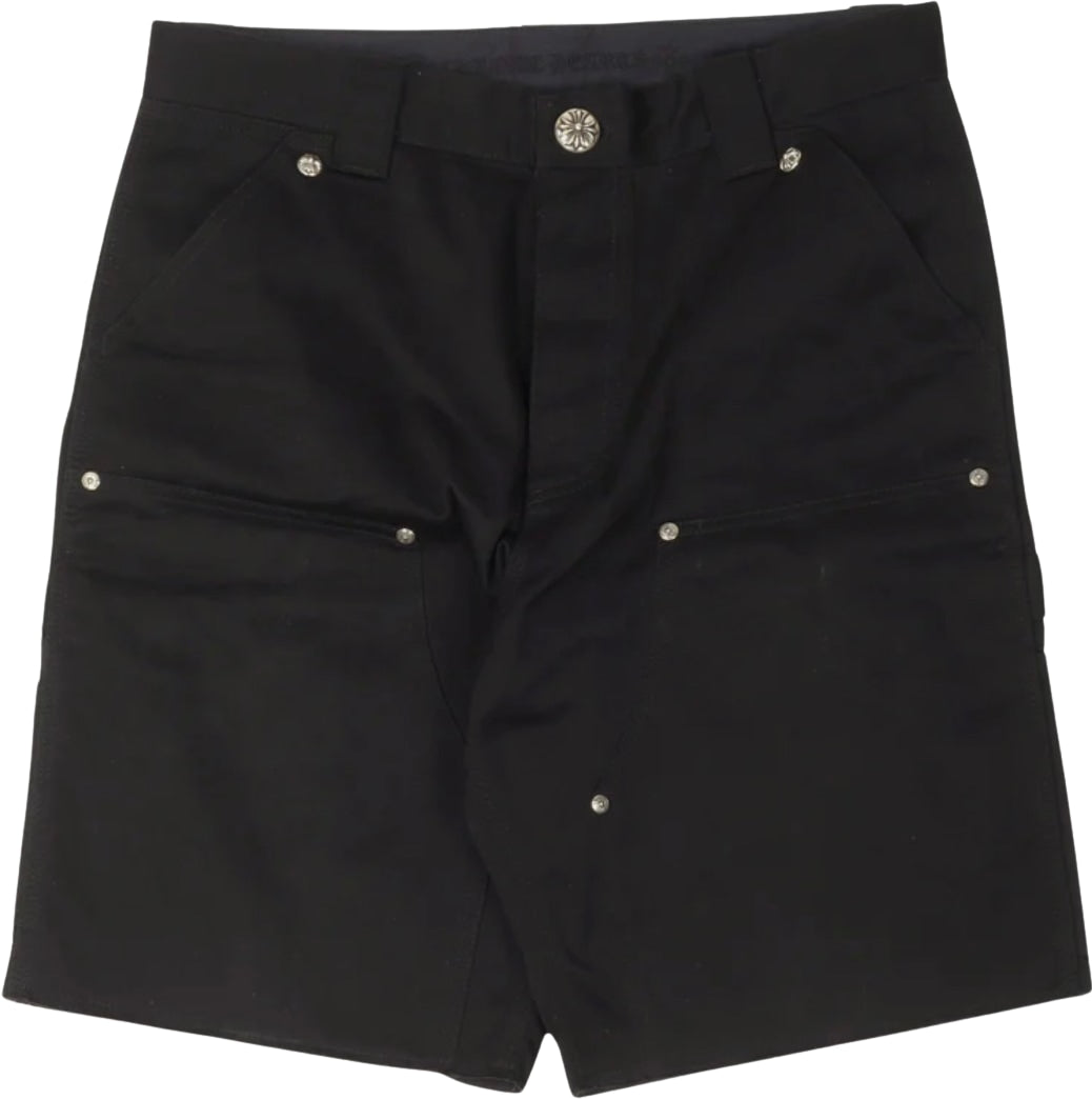 Chrome Hearts Double Knee 'Black' Carpenter Shorts