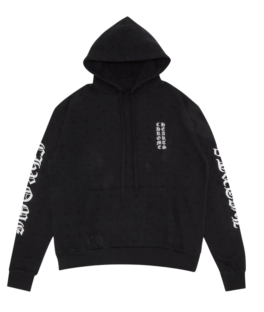 Chrome Hearts 'Plus Cross' Print Black Hoodie