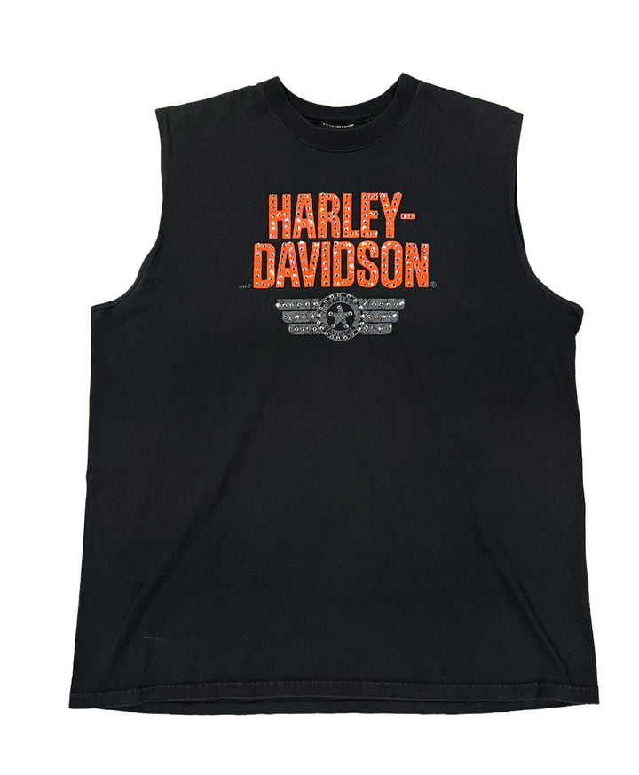 Harley Davidson 'Cancun' Rhinestone Vintage Cutoff