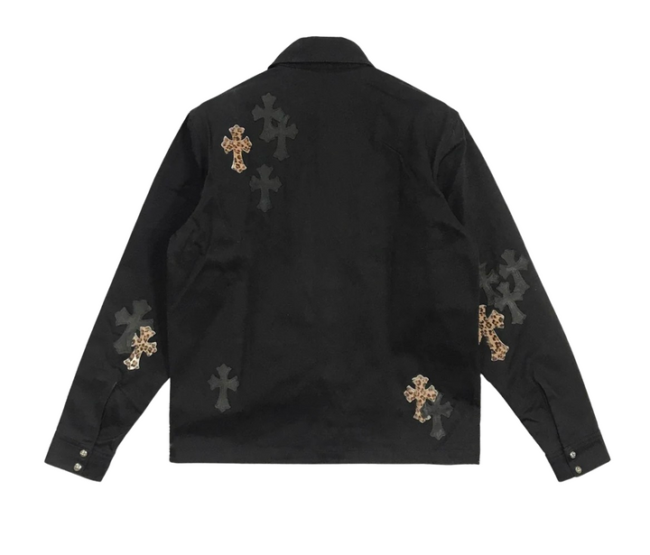 Chrome Hearts 'Work Dog' Leopard Cross Jacket