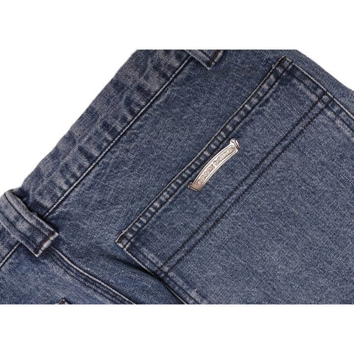Chrome Hearts Red/White/Blue '18 Patch' Carpenter Jean