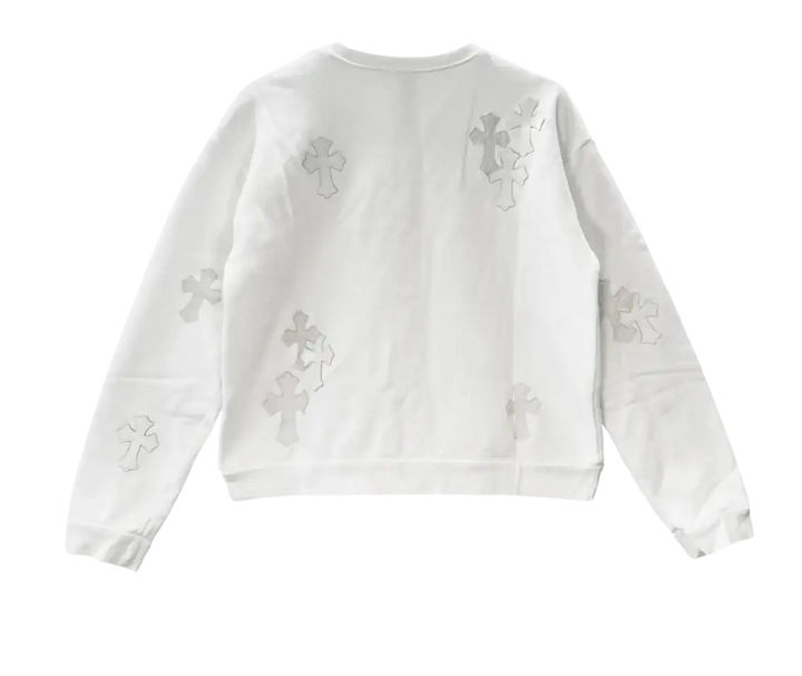 Chrome Hearts White Sweatshirt '23 Crosses'