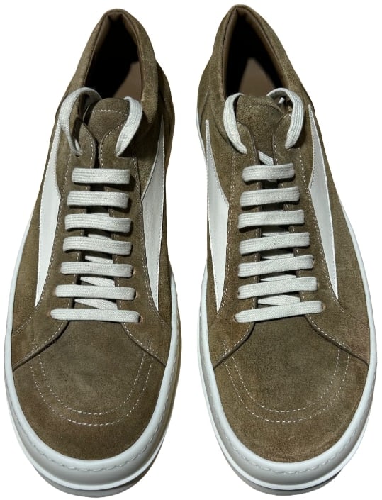 Rick Owens DRKSHDW 'Sumi Brown' Moleskin Vintage Sneaks