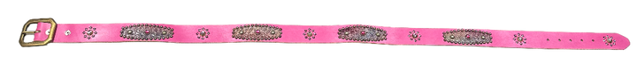 Studded' Pink Scale Gem Sun' Pink Belt