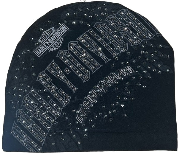 Bossi 'Silver Gem Harley' Rhinestone Vintage Beanie