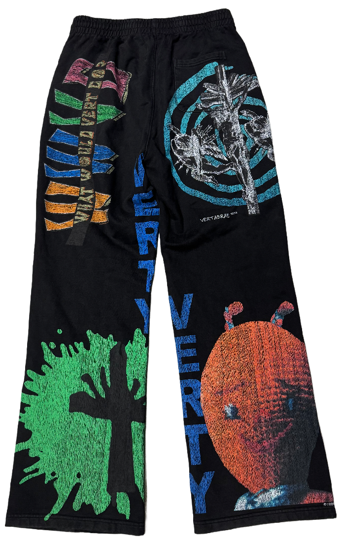 Vertabrae Montage Black Sweatpants