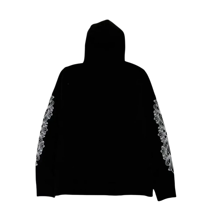 Chrome Hearts 'Cashmere Embroidered Floral' Black Hoodie