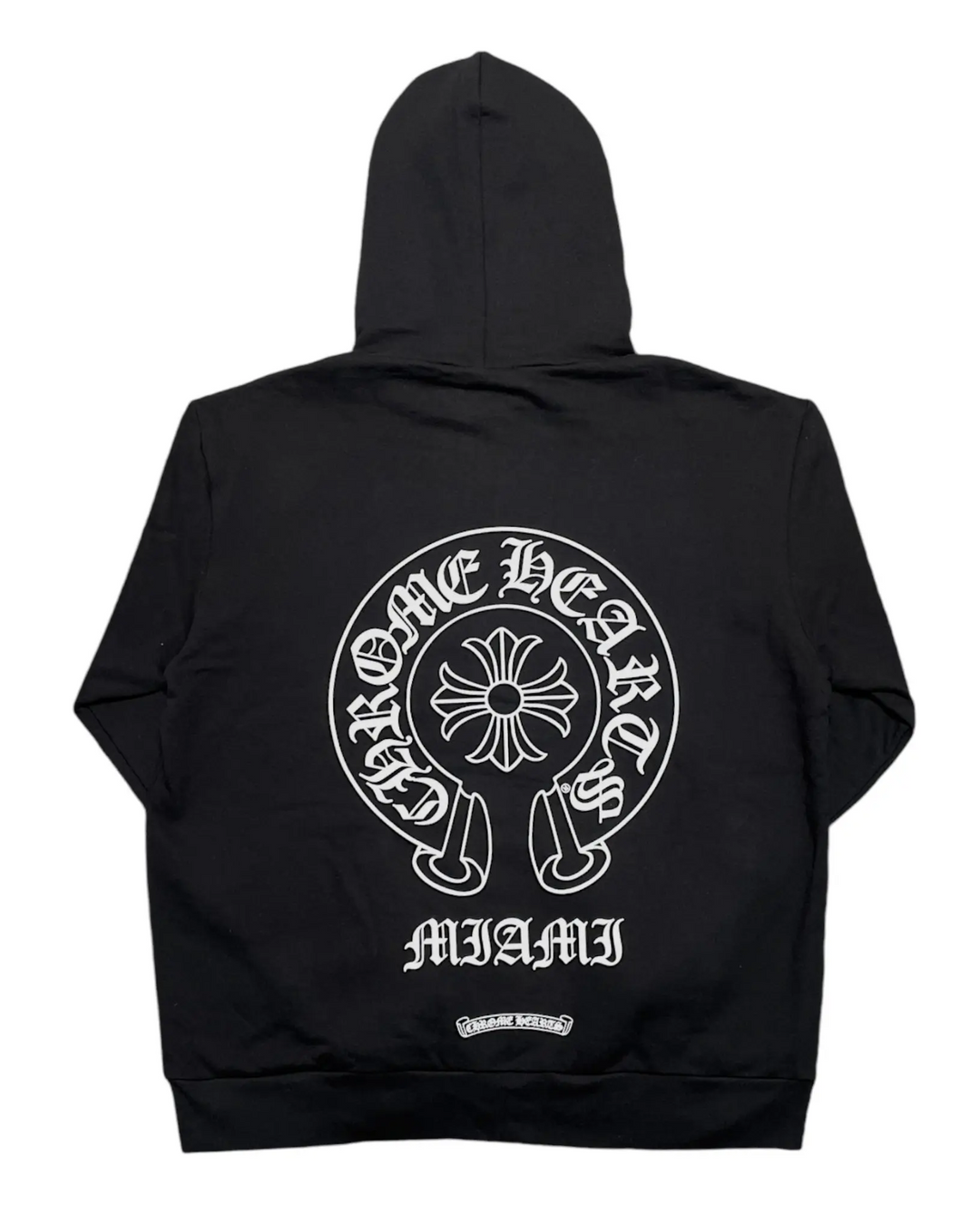 Chrome Hearts 'Horseshoe' Logo Miami Exclusive Classic Black Hoodie