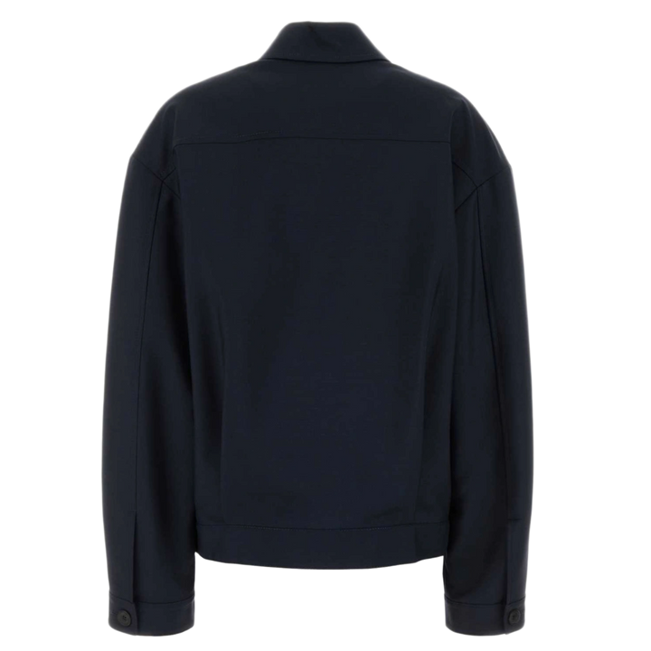 Miu Miu 'Navy Blue' Mohair Blouson Jacket