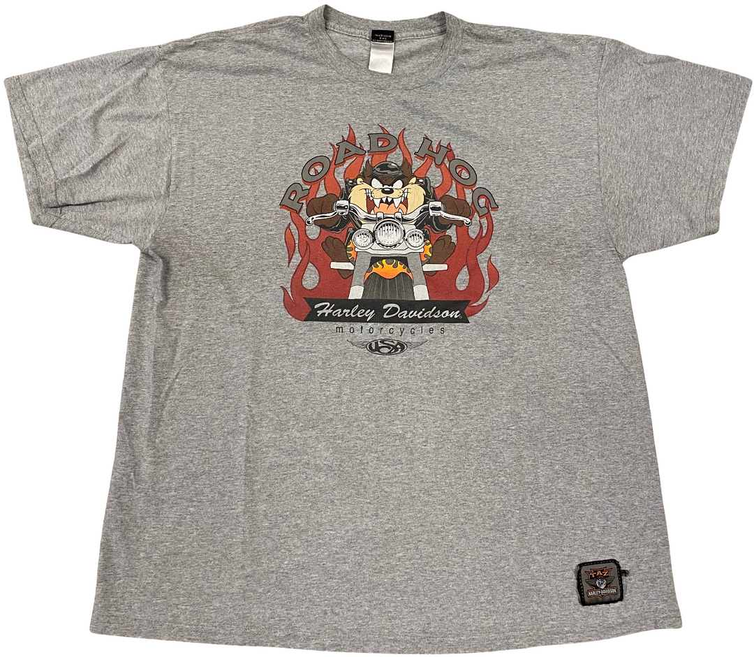 Harley Davidson 'Road Dog' Grey Vintage Tee