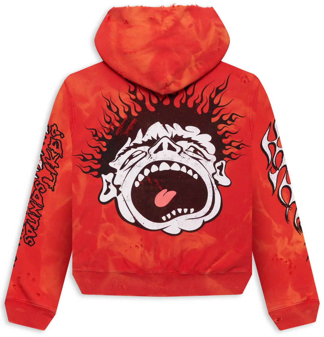 Hellstar 'Records' Lava Wash Hoodie