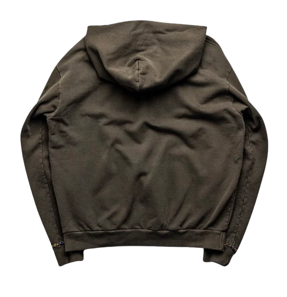SATOSHI NAKAMOTO x SICKO - Studded Gradient Hoodie (Brown)