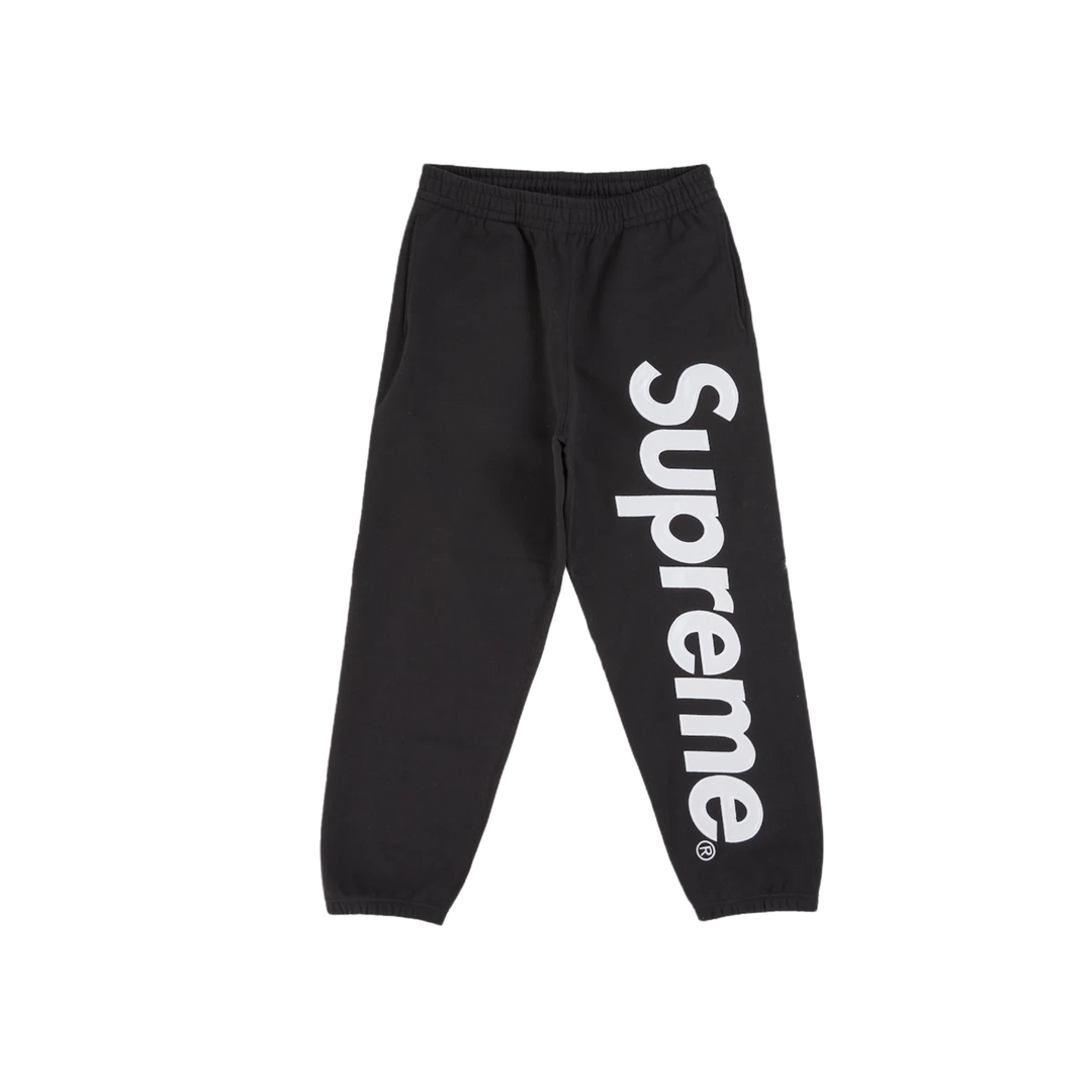 Supreme Satin Applique Sweatpant (SS26) Black