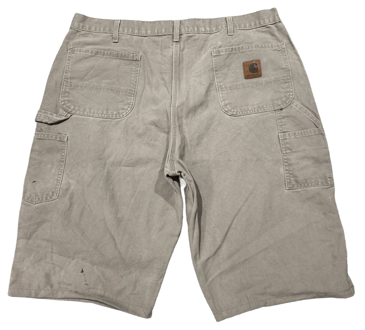 Carhartt Distressed Canvas Carpenter Sand Shorts