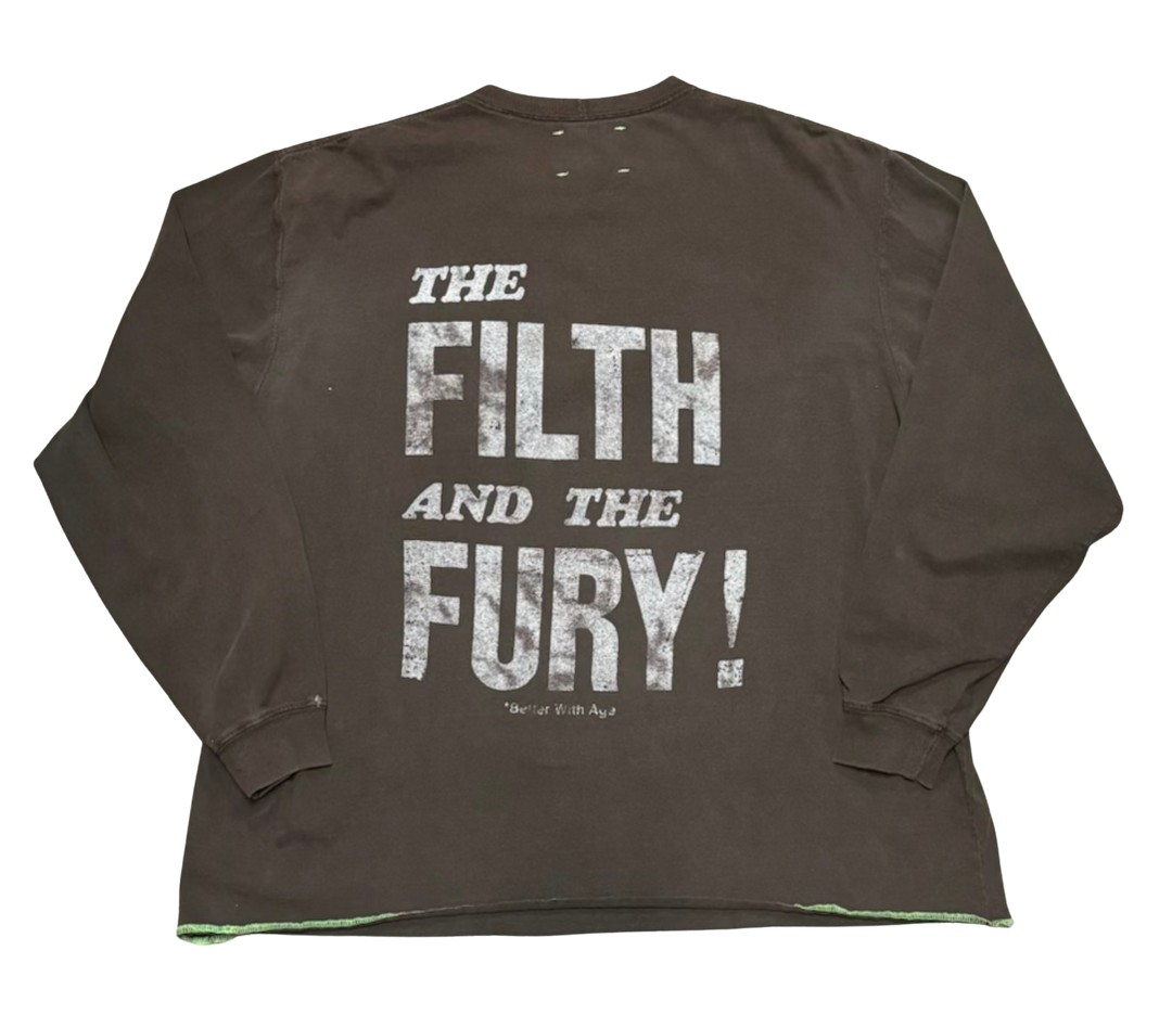*Better With Age 'Filthy' Brown Longsleeve Tee