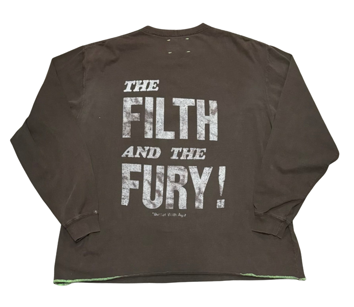 *Better With Age 'Filthy' Brown Longsleeve Tee