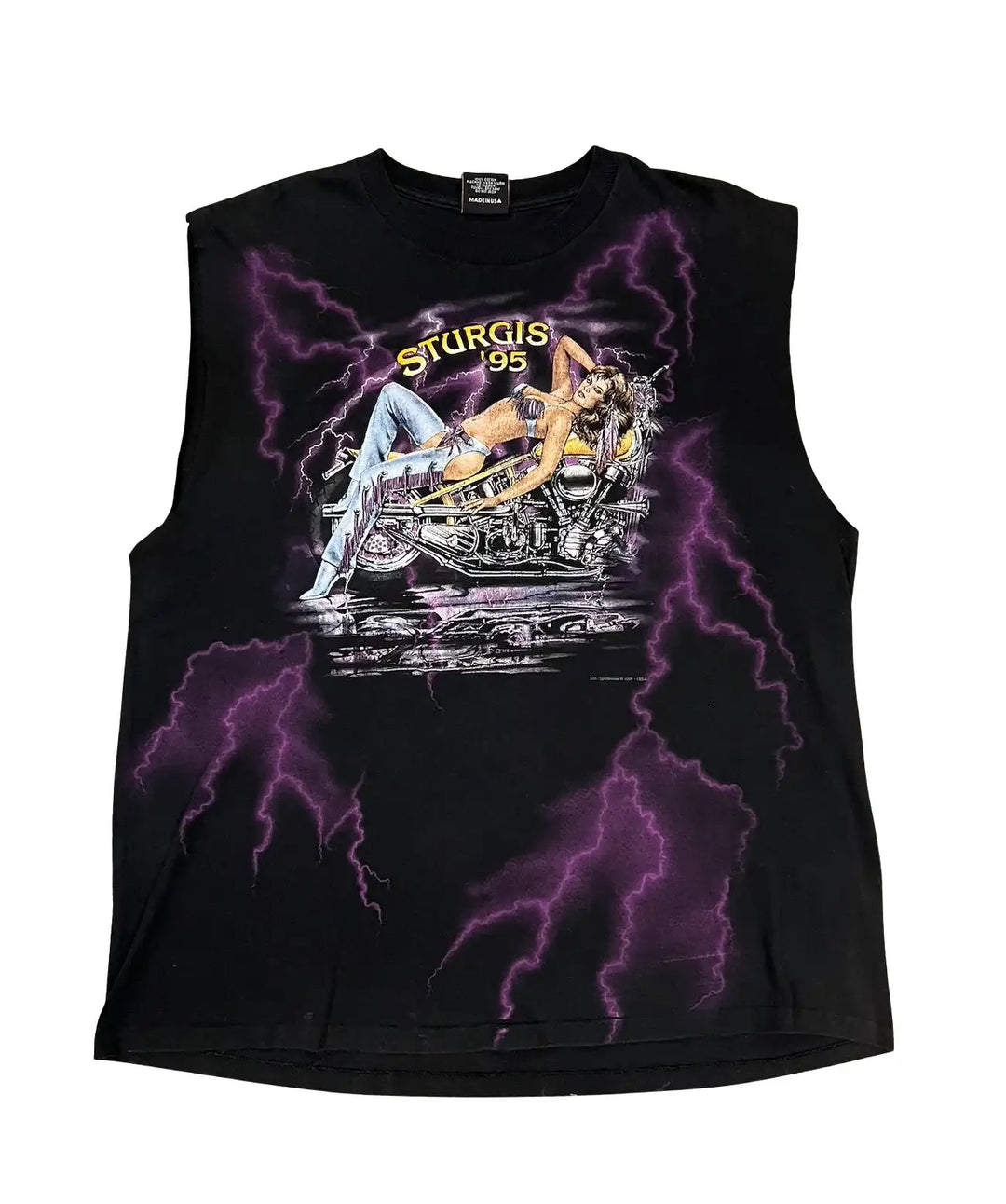 Purple Lightning 'Sturgis' Vintage Cutoff