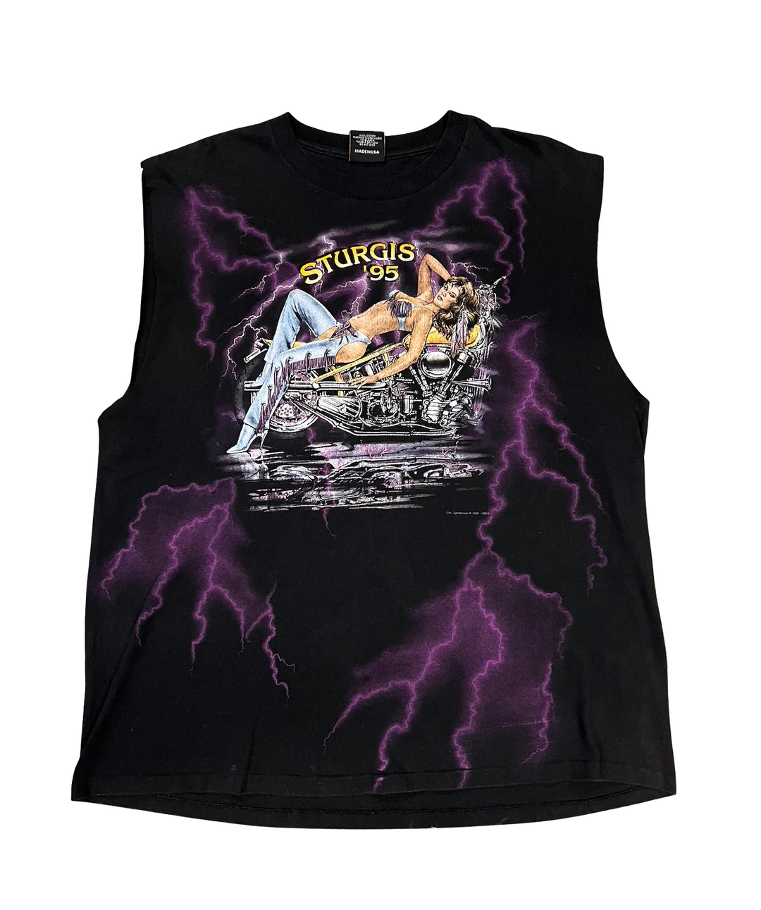 Purple Lightning 'Sturgis' Vintage Cutoff