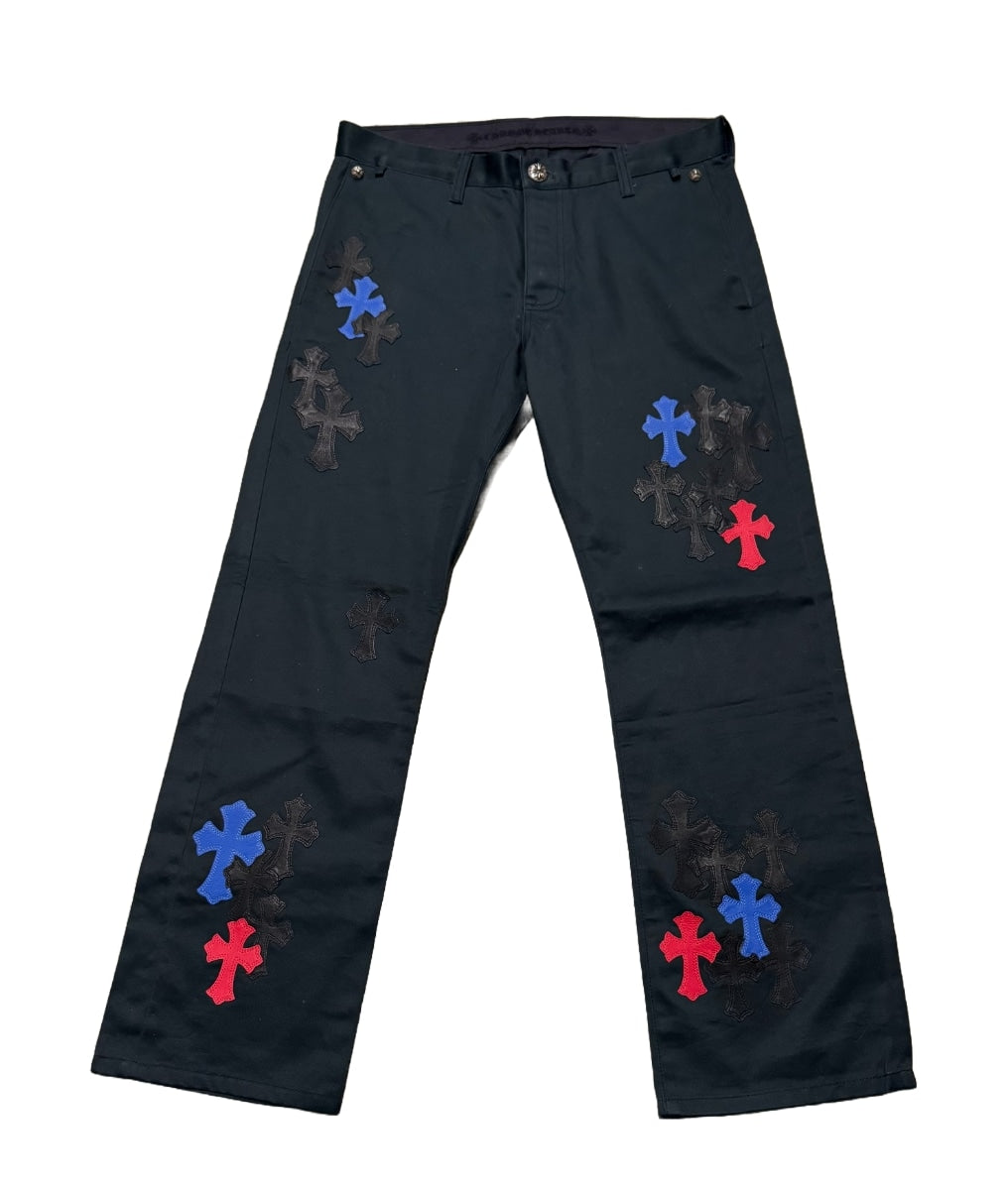 Chrome Hearts '35 Patch' Black Chino Pants