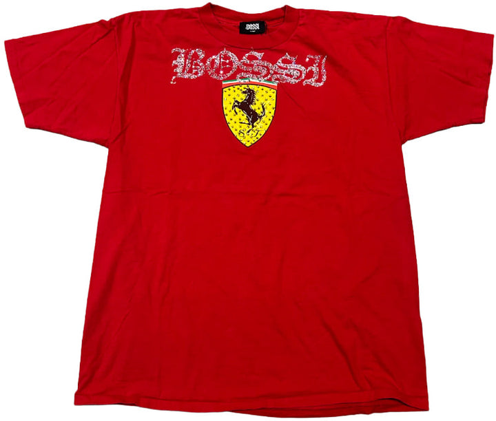 Bossi 'Ferrari Ben's Bar 1997' Rhinestone Vintage Tee