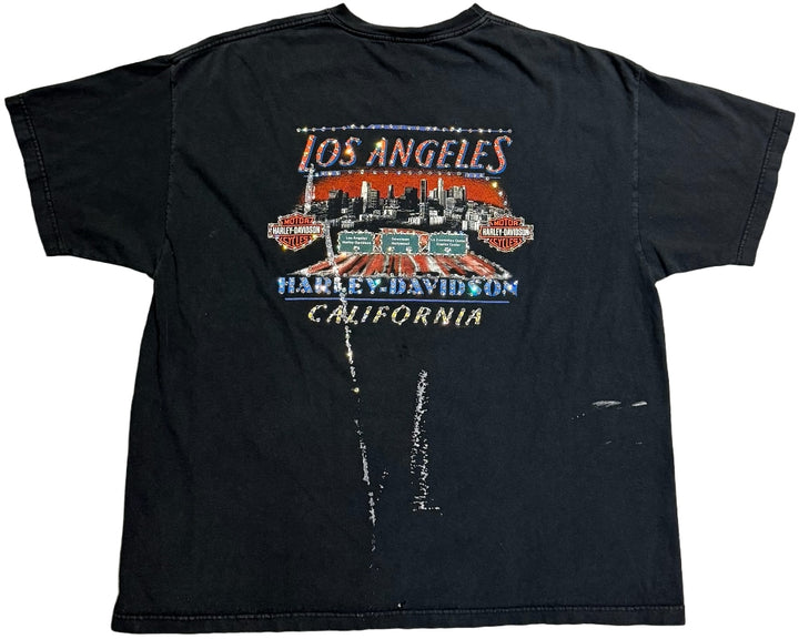 Harley Davidson 'Los Angeles' Rhinestone Vintage Tee