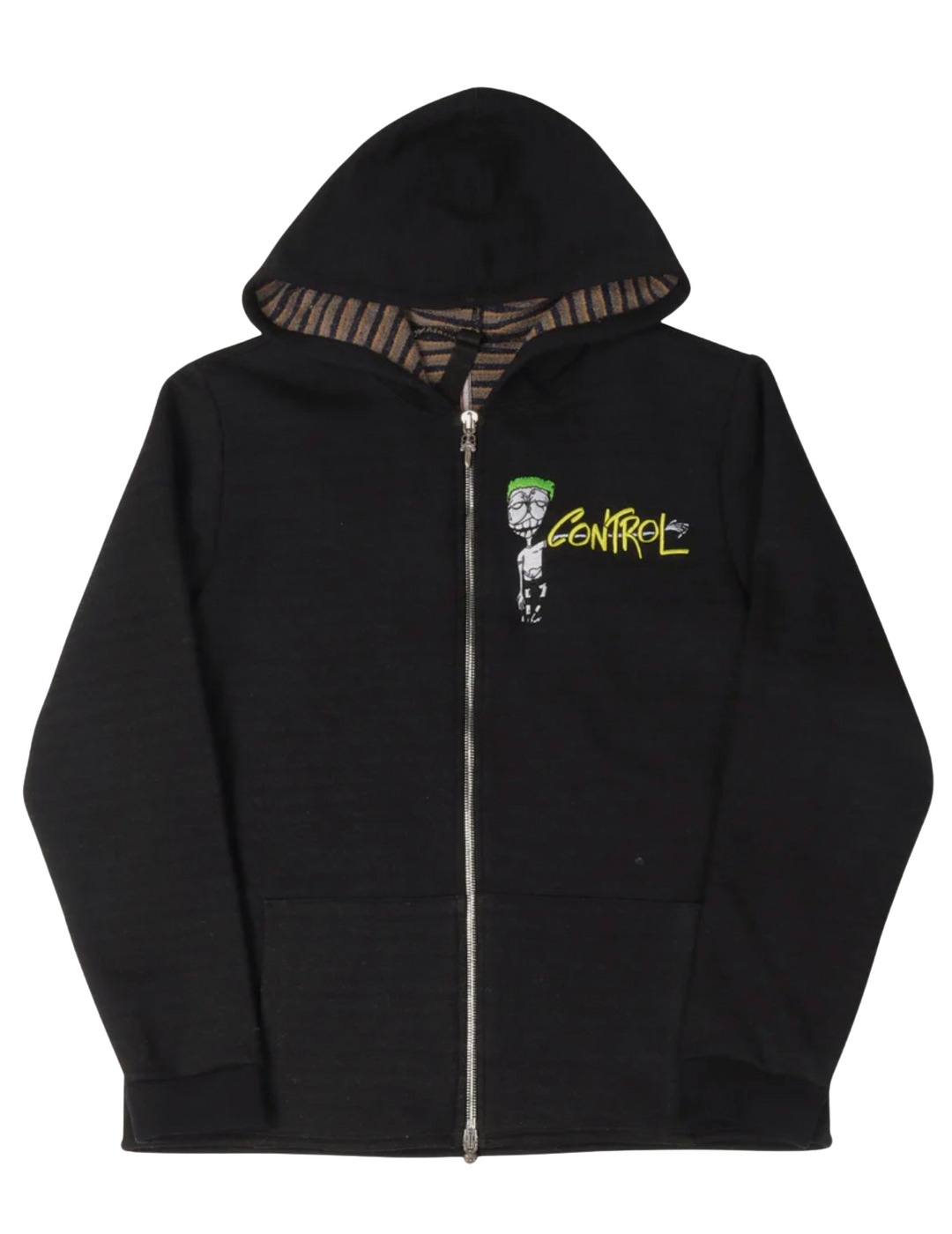 Chrome Hearts Matty Boy 'Control/Be Aware' Embroidered Zip Up Hoodie