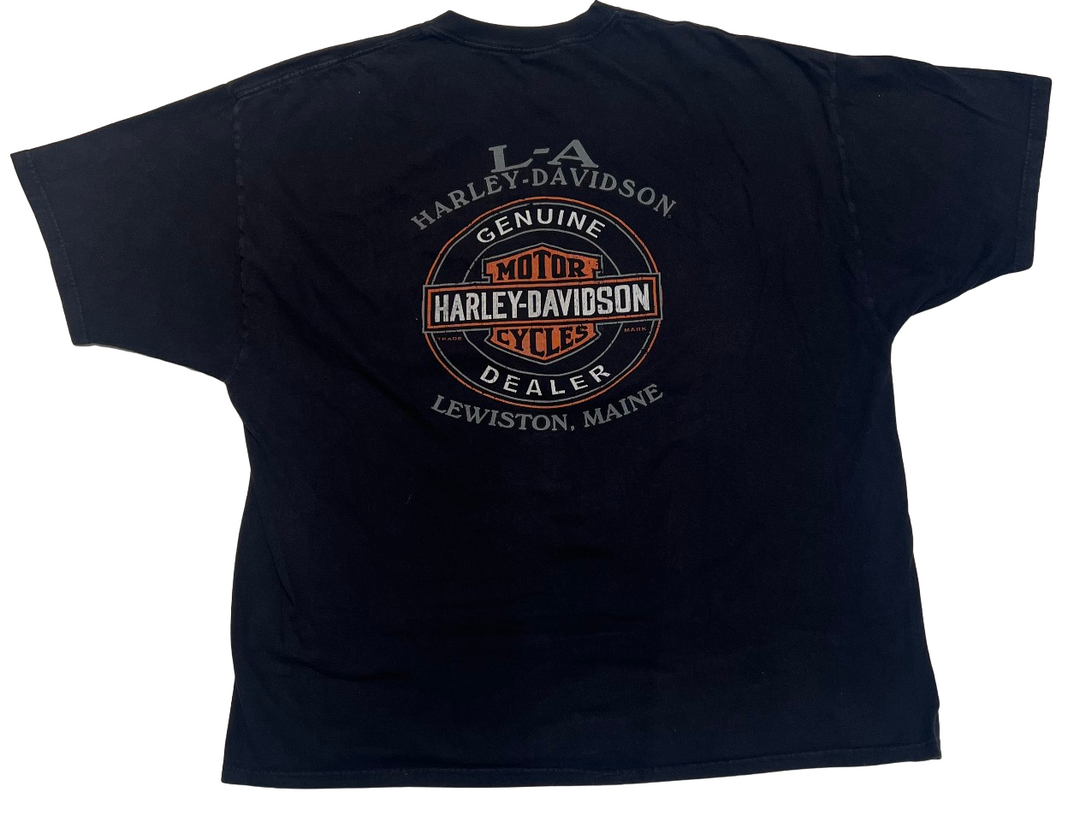 Harley Davidson 'Ride Hard Live Fast' Vintage 90s Tee