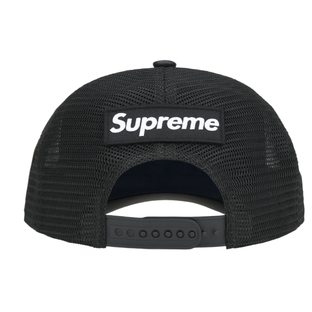Supreme Vanson Leathers Spider-Man 'Black' Mesh Back 6-Panel Hat